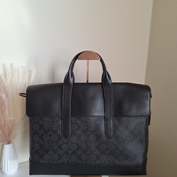 NWT Coach Hamilton Portfolio Brief In Signature Canvas 4190 $450 - Picture 3 of 10